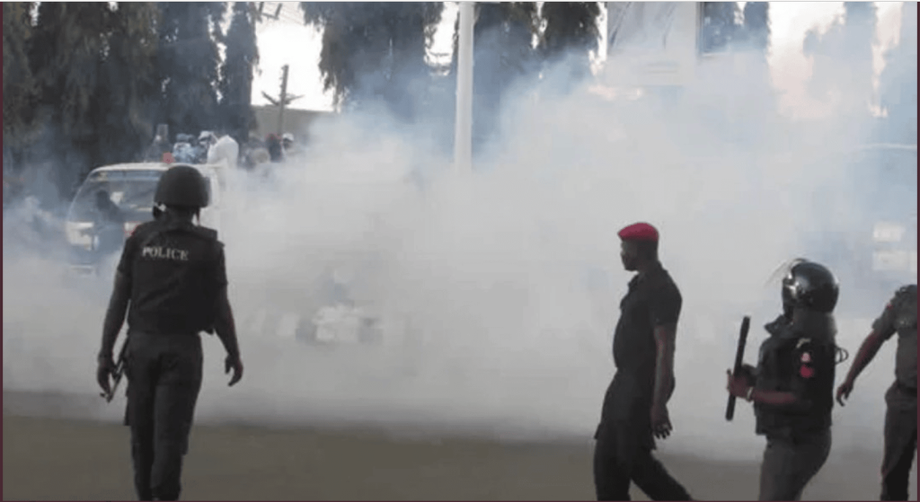 Police At Lekki Toll Gate