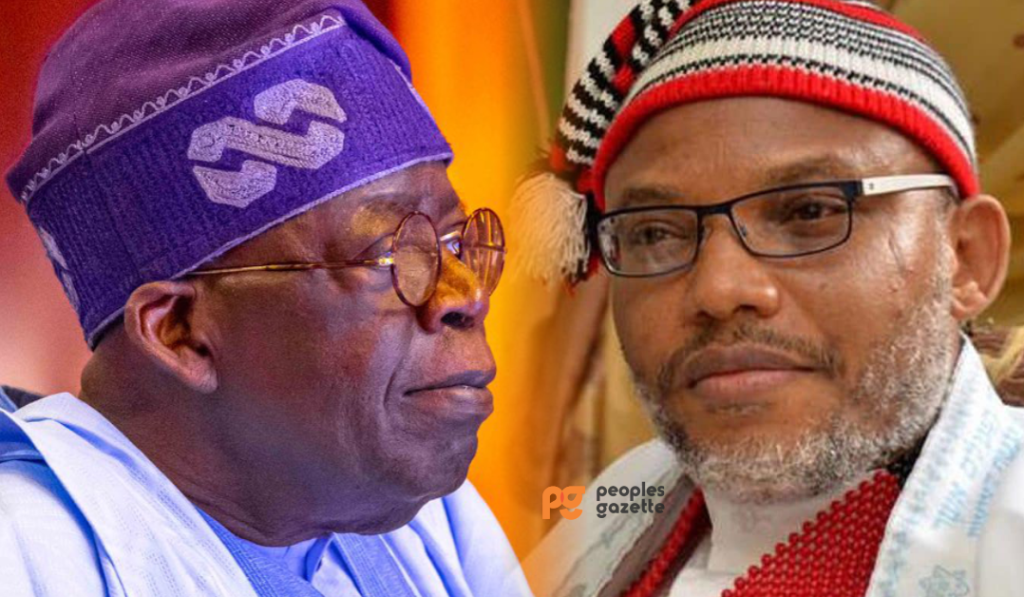 President Bola Tinubu And Nnamdi Kanu
