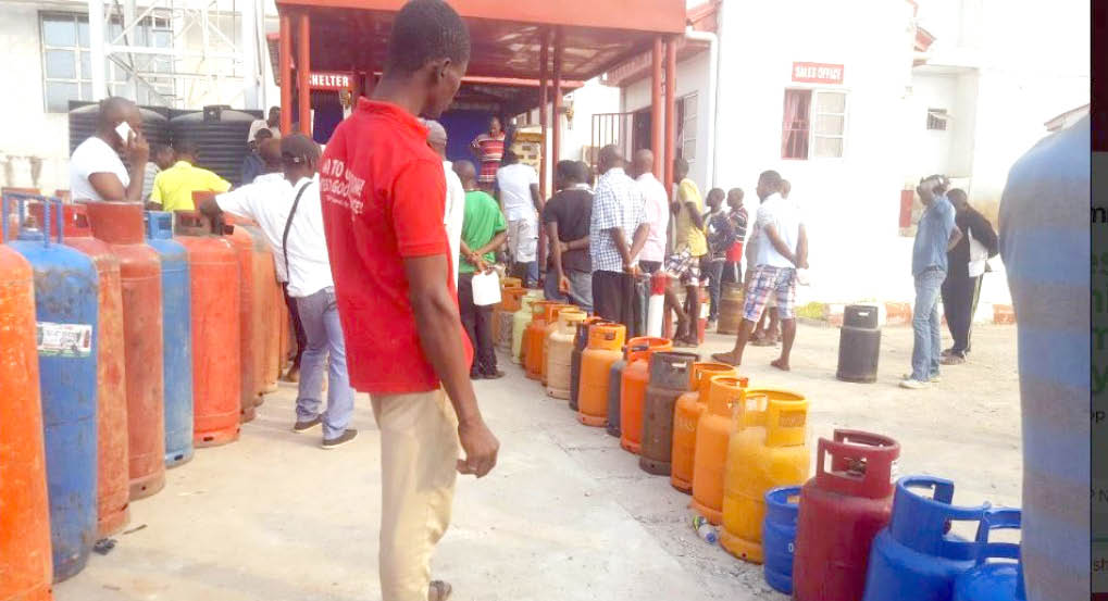 Residents On A Queue For Cooking Gas Residents On A Queue For Cooking Gas