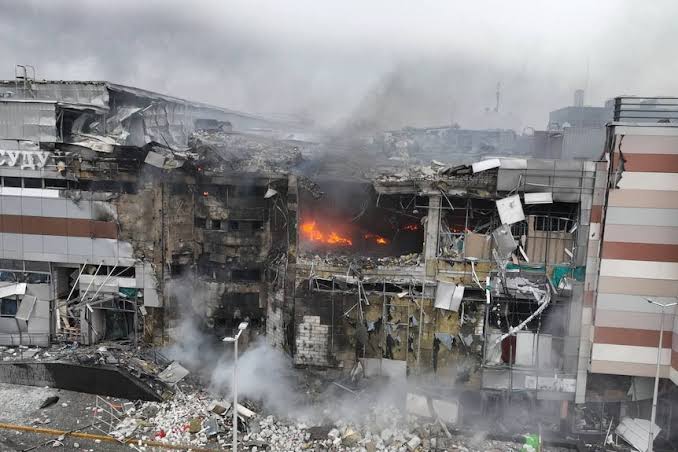 Russia Launches Largest Airstrike Of War On Ukraine Torches Government Building