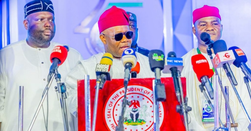 Senate President Godswill Akpabio Speaking At The Event On Saturday 1200X630 1