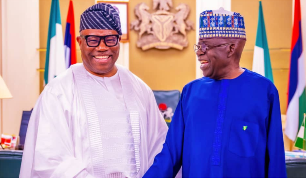 Senate President Godswill Akpabio With President Bola Tinubu