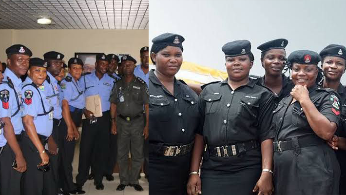 Smiling Male And Female Officers