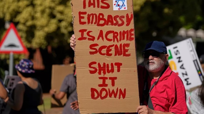 South Africans Protest Demand Israeli Embassy Closure And Release Of Detained Flotilla Activists