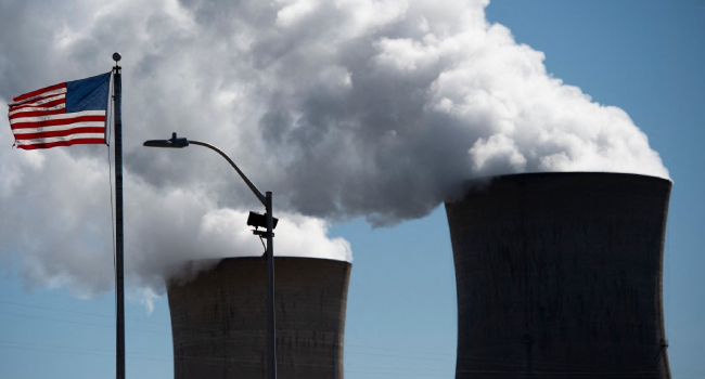 Steam Rises Out Of The Nuclear Plant On Three Mile Island