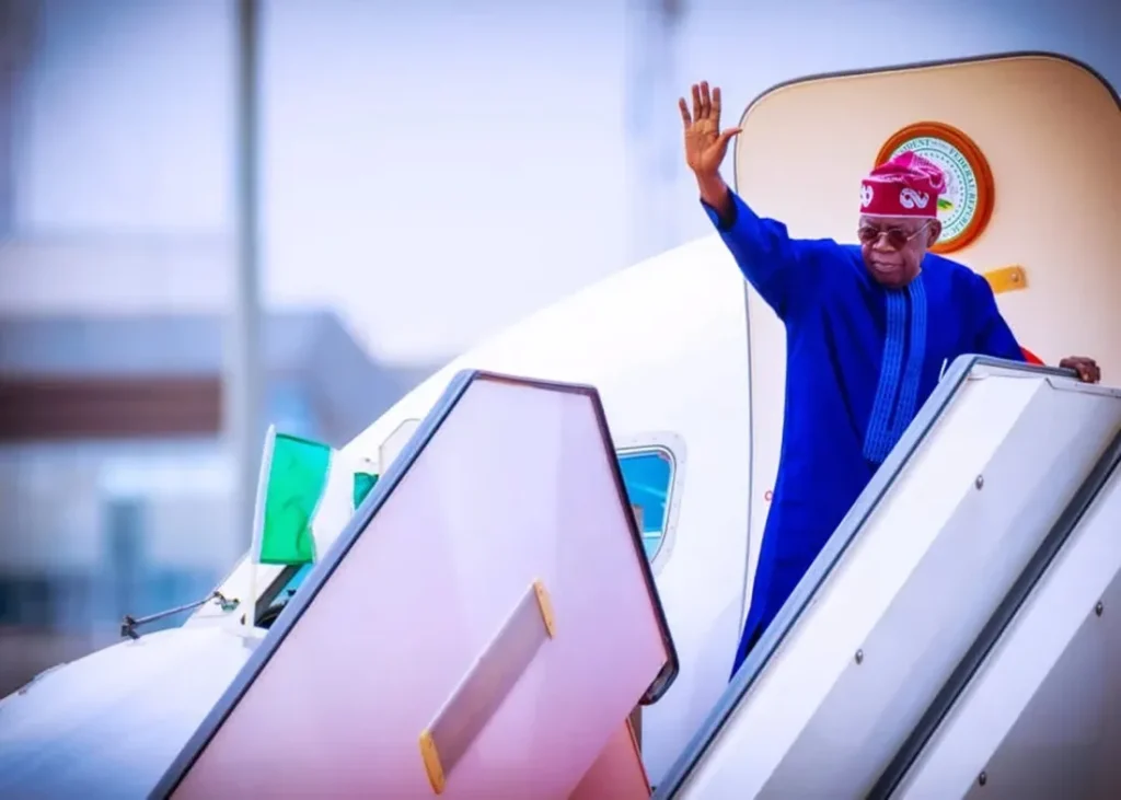 Tinubu Travelling
