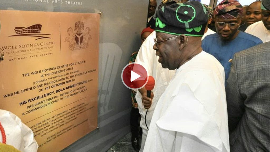 Tinubu Unveils Renovated National Arts Theatre