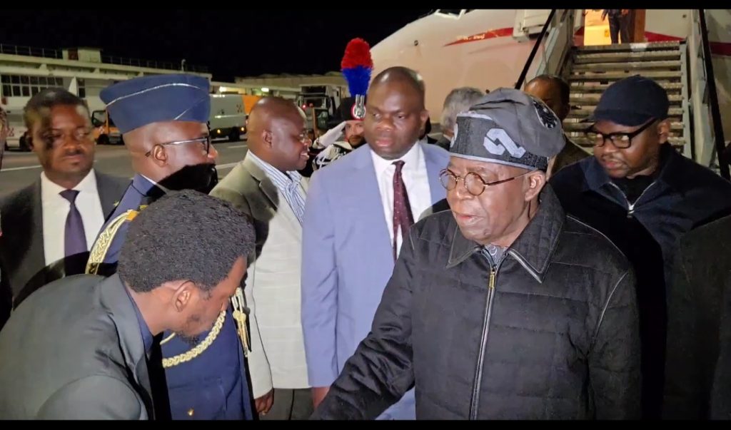 Tinubu Arrives Rome