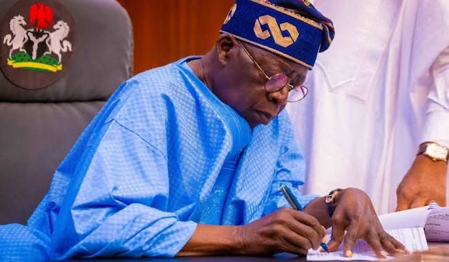 Tinubu Signs