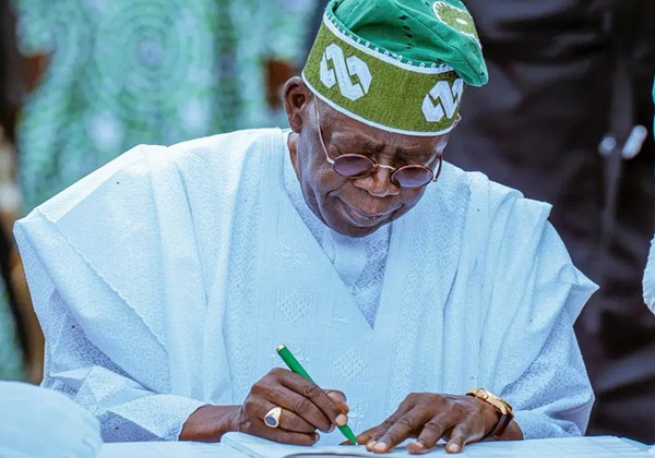 Tinubu Signs