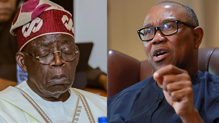 Tinubu Sleeping Peter Obi
