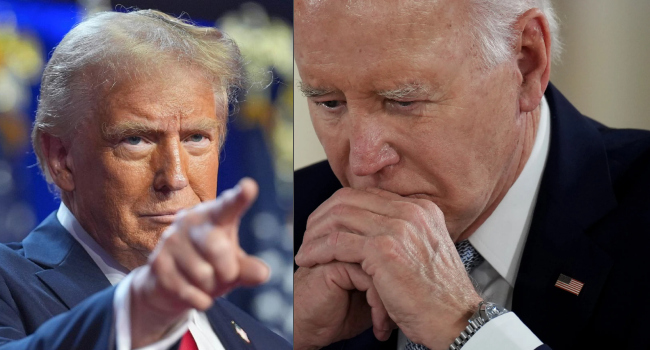 Trump Biden Photo Combo Trump Biden Photo Combo