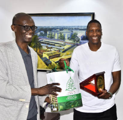 Vice Chancellor Of Abu Zaria Prof. Adamu Ahmed L And Basketball Legend Masai Ujiri Vice Chancellor Of Abu Zaria Prof. Adamu Ahmed L And Basketball Legend Masai Ujiri
