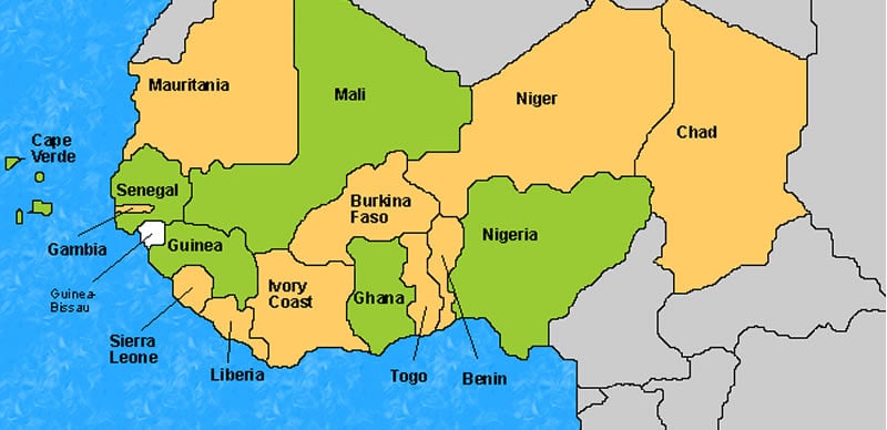 West Africa Map
