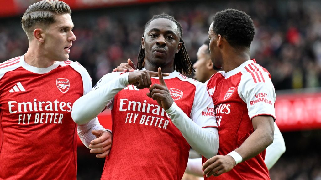 Eberechi Eze Arsenal Celebrates Scoring 1034071650 Eberechi Eze Arsenal Celebrates Scoring 1034071650