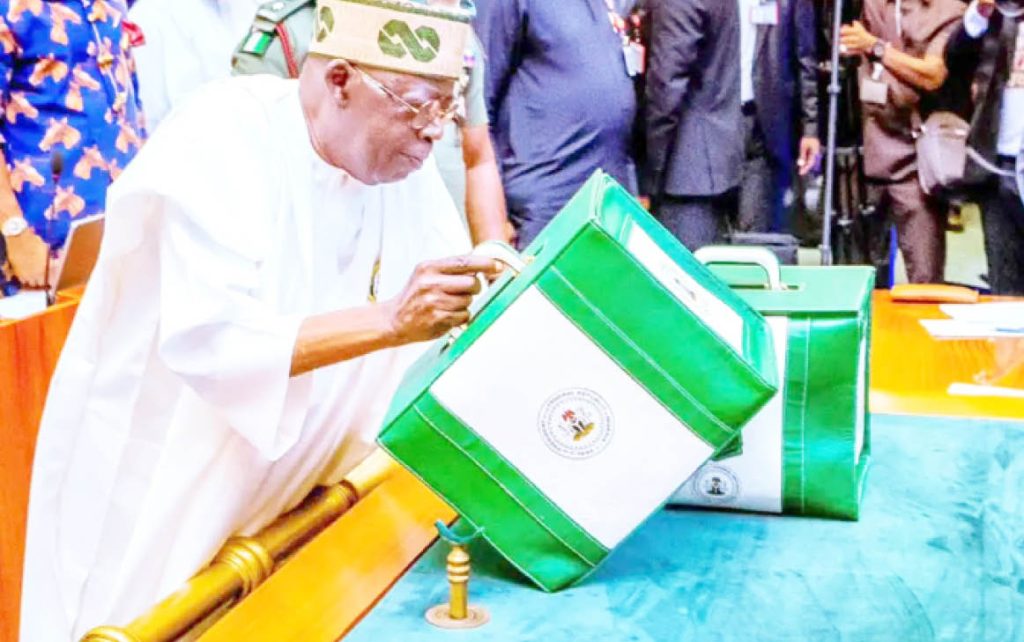 President Bola Ahmed Tinubu Presenting A Budget Of N27.5 Trillion For The 2024 Fiscal Year To The Joint Session Of The National Assembly President Bola Ahmed Tinubu Presenting A Budget Of N27.5 Trillion For The 2024 Fiscal Year To The Joint Session Of The National Assembly