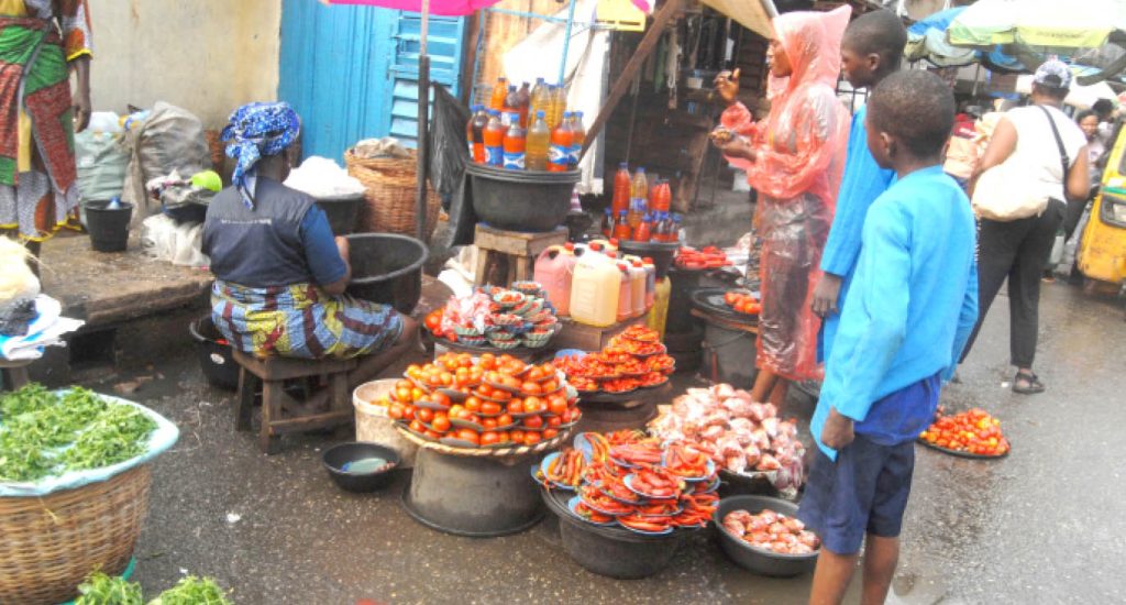 Trading Activities At Mile Ii Market Lagos Yesterday