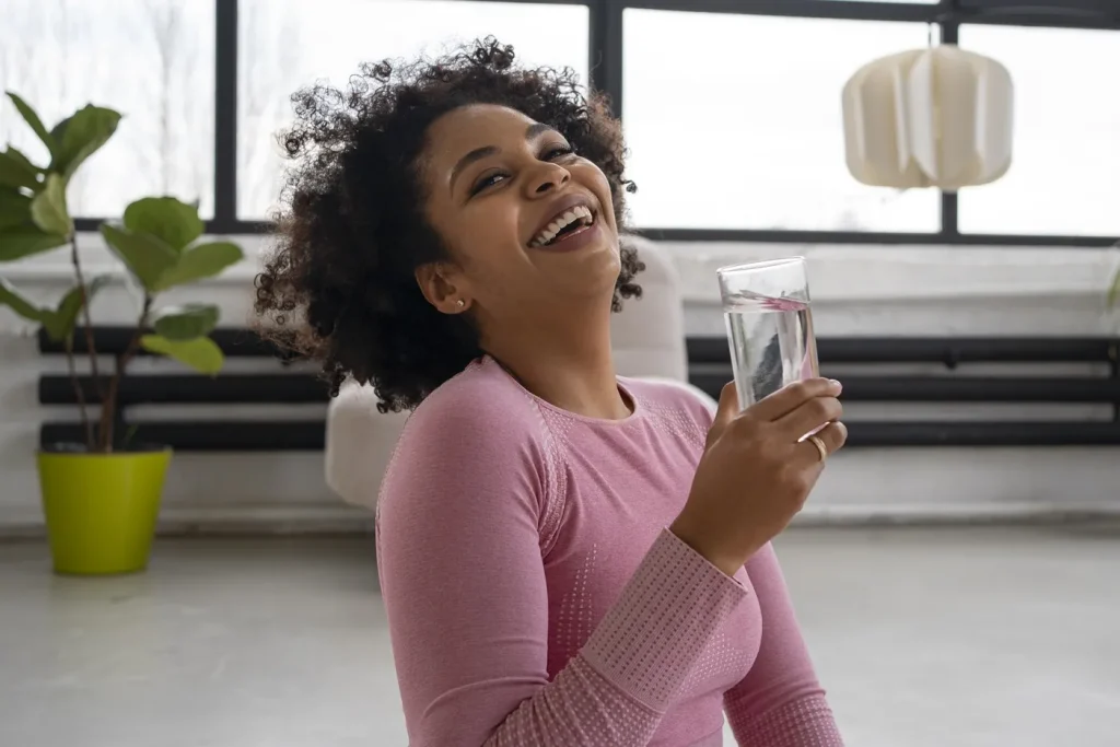 Woman Drinking Water