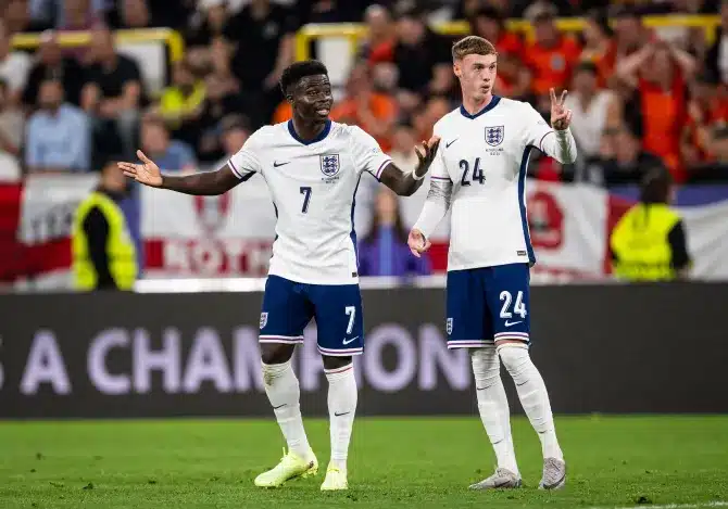 Bukayo Saka And Cole Palmer