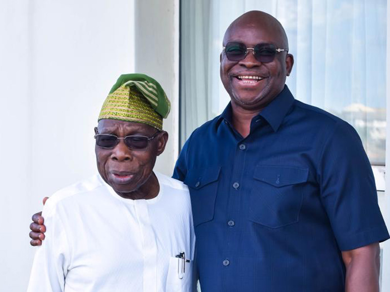 Fayose Meets Obasanjo