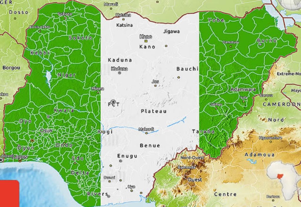 Map Of Nigerian Map Of Nigerian
