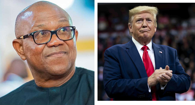 Peter Obi Donald Trump Photo Combo Peter Obi Donald Trump Photo Combo
