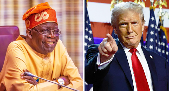 Tinubu Congratulates Trump 1