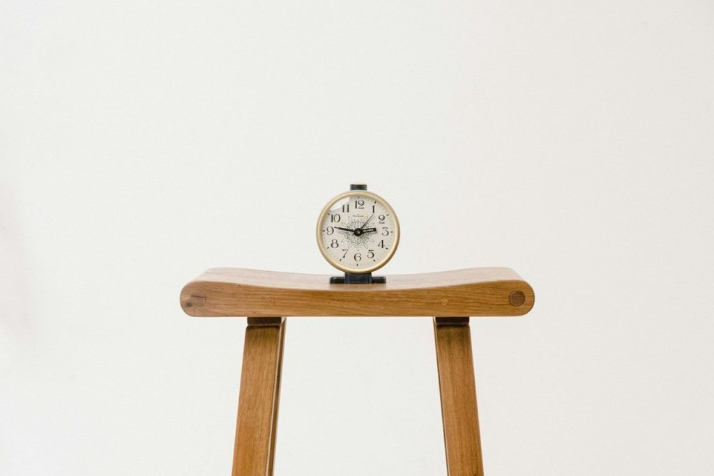 A Clock On A Stool A Clock On A Stool