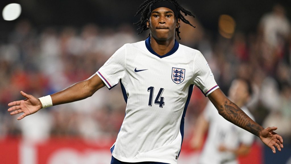 Reigan Heskey England Celebrates Scoring 1037606658